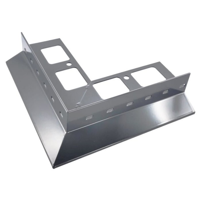 Narożnik zewnętrzny 90 stopni do profili D25 Szary RAL 7037