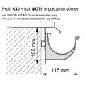 Komplet uchwytów rynnowych MG75