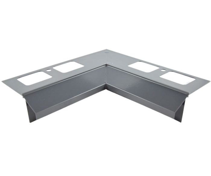 Narożnik wewnętrzny 90 stopni do profili K100R Grafit RAL 7024