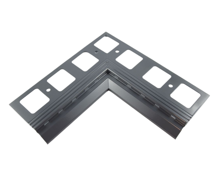 Narożnik wewnętrzny 90 stopni do profili K20 Grafit RAL 7024