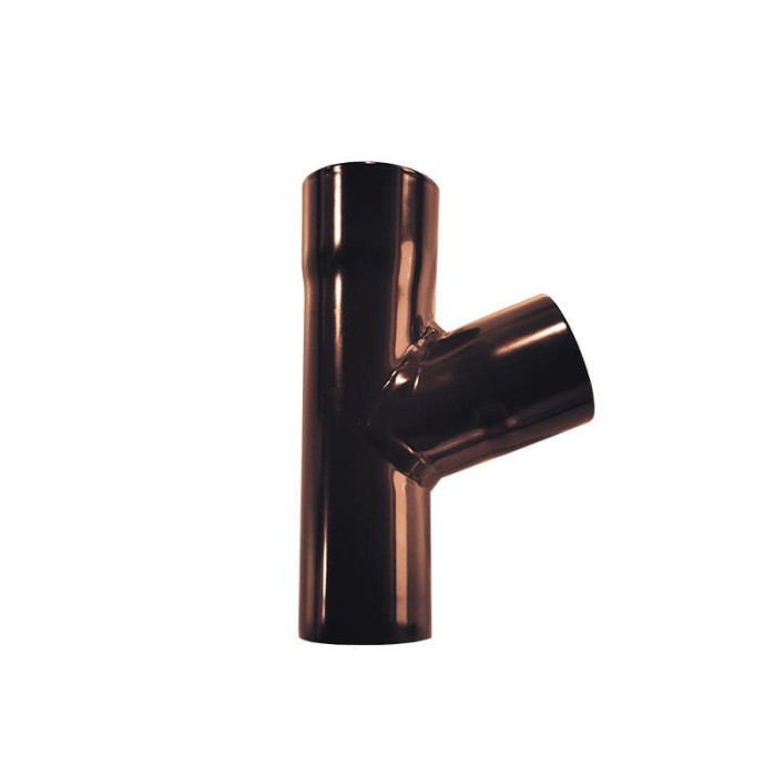 Trójnik do rury spustowej R50 Brąz RAL 8019