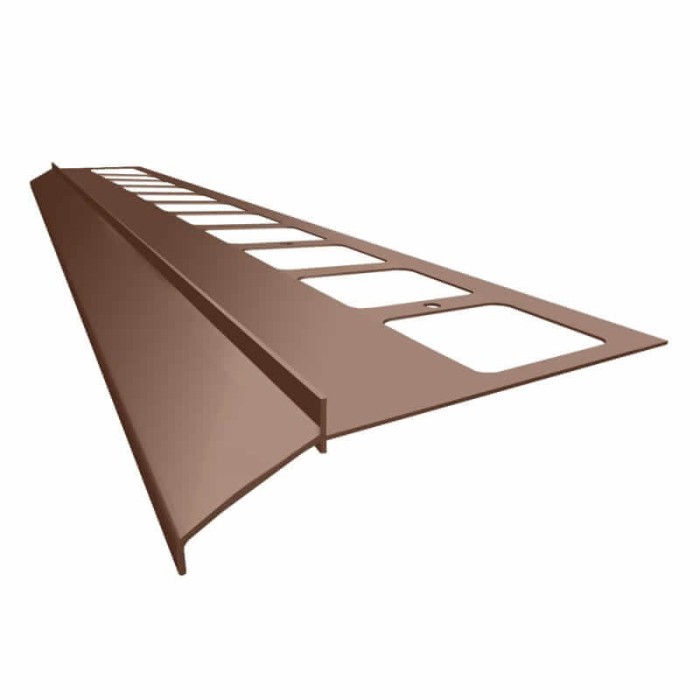 Profil okapowy Renoplast K100 Brąz RAL 8019