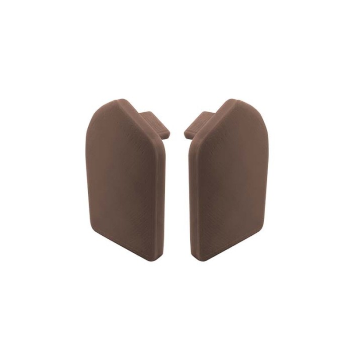 Zakończenie (zaślepki) do profili V LED Brąz RAL 8019