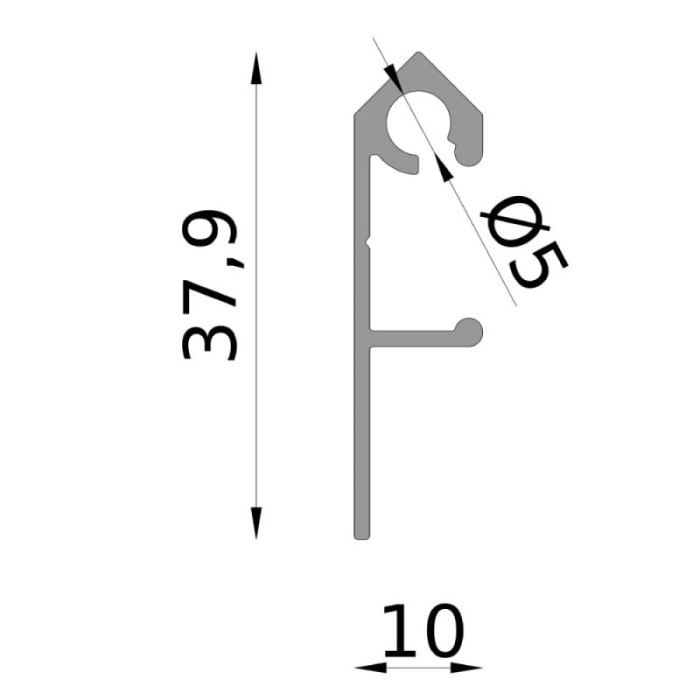 Profil cokołowy C LED Renoplast