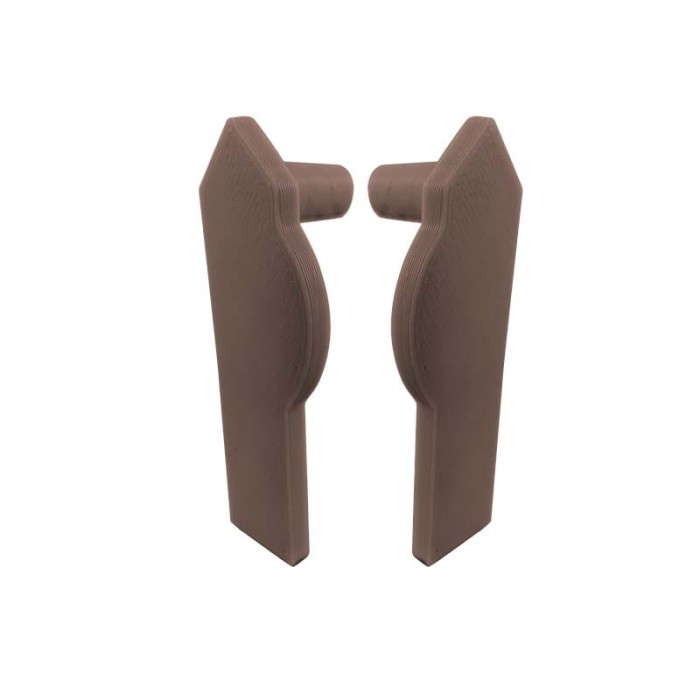 Zakończenie do profili C LED Brąz RAL 8019