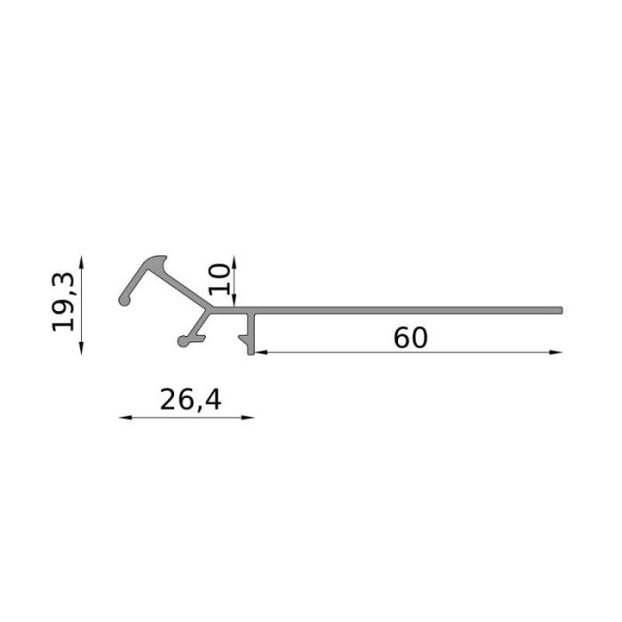 Profil schodowy V LED Renoplast