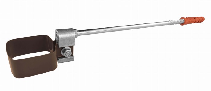 Obejma 25 cm rury spustowej RK65 Renoplast Brąz RAL 8019