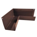 Narożnik wewnętrzny 90 stopni do rynny RK65 Brąz RAL 8019