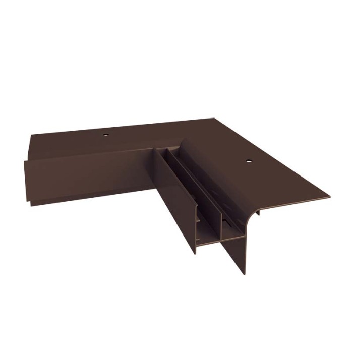 Narożnik wewnętrzny 90 stopni do systemu W20R Brąz RAl 8019