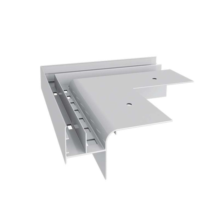 Narożnik zewnętrzny 90 stopni do systemu W20R Szary RAL 7037