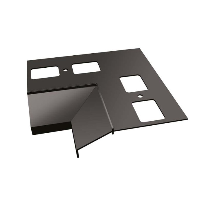 Narożnik wewnętrzny 90 stopni do profili K100 Grafit RAL 7024