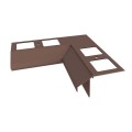 Narożnik wewnętrzny 90 stopni do profili K100R Brąz RAL 8019