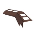 Narożnik wewnętrzny 135 stopni do profili K100R Brąz RAL 8019