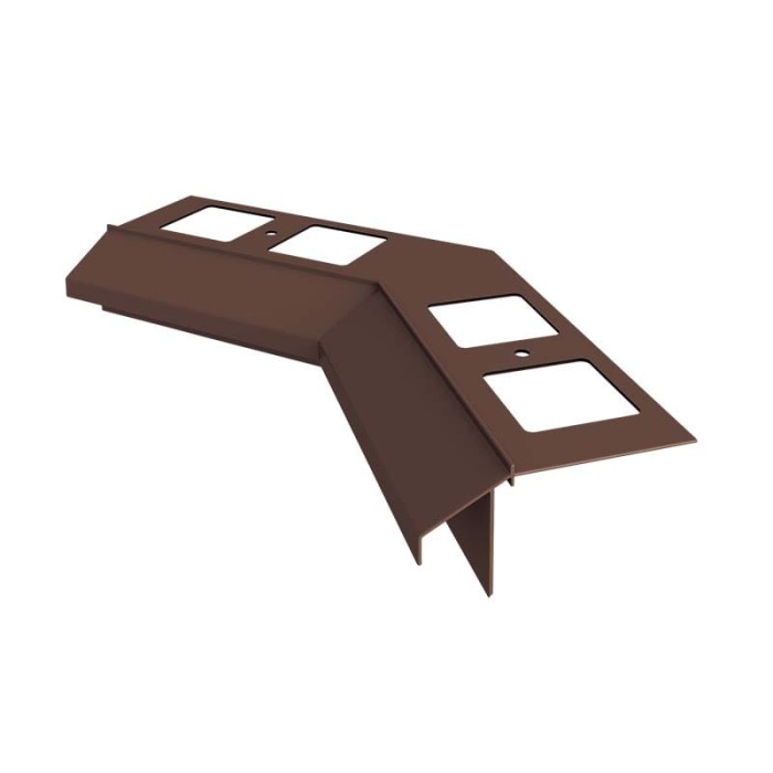 Narożnik wewnętrzny 135 stopni do profili K100R Brąz RAL 8019