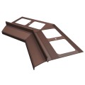 Narożnik wewnętrzny 135 stopni do profili K30 Renoplast Brąz RAL 8019