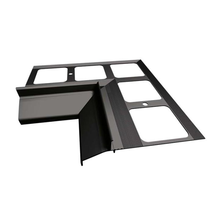 Narożnik wewnętrzny 90 stopni do profili K30 Renoplast Grafit RAL 7024
