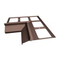 Narożnik wewnętrzny 90 stopni do profili K30 Renoplast Brąz RAL 8019