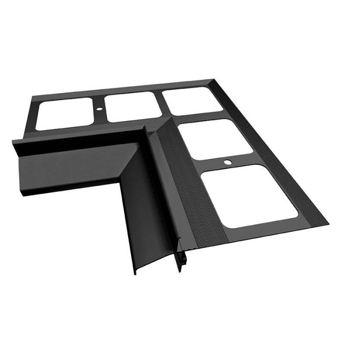 Narożnik wewnętrzny 90 stopni do profili K40 Grafit RAL 7024