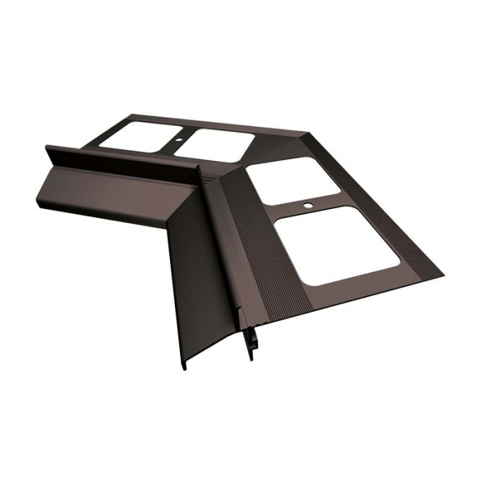 Narożnik wewnętrzny 135 stopni do profili K40 Grafit RAL 7024