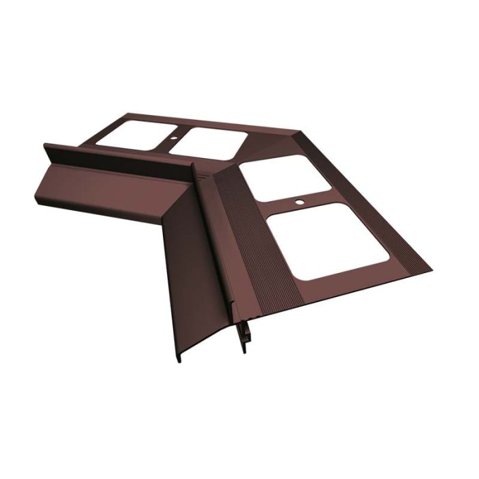 Narożnik wewnętrzny 135 stopni do profili K40 Brąz RAL 8019