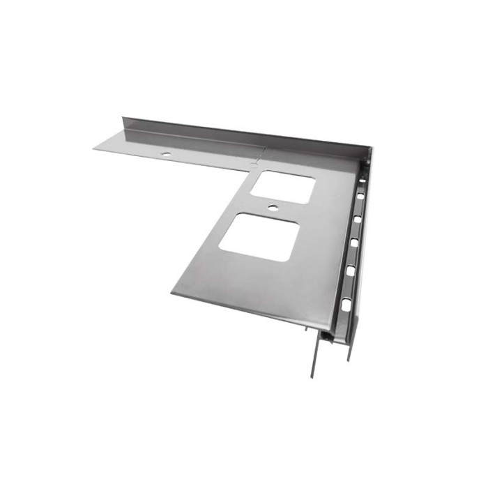 Narożnik K35 do łączenia profili K35 z K35B LEWY Szary RAL 7037