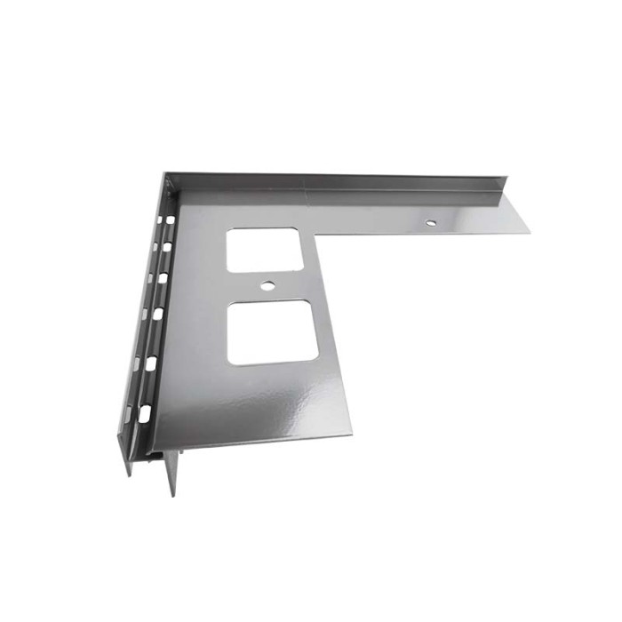 Narożnik K35 do łączenia profili K35 z K35B PRAWY Szary RAL 7037