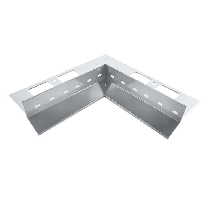 Narożnik wewnętrzny 90 stopni do profili D25 Szary RAL 7037