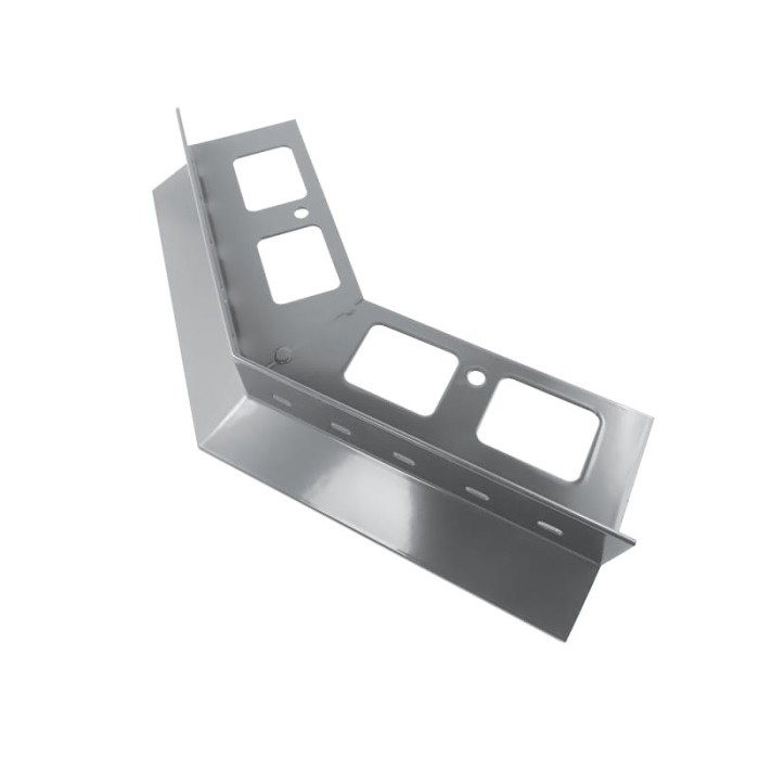 Narożnik zewnętrzny 135 stopni do profili D25 Szary RAL 7037