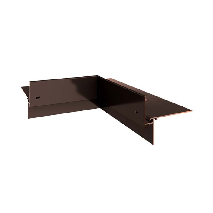 Narożnik wewnętrzny 90 stopni do profili W35+ Brąz RAL 8019