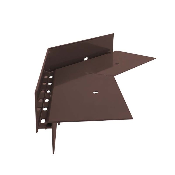 Narożnik zewnętrzny 135 stopni do profili W35+ Brąz RAL 8019