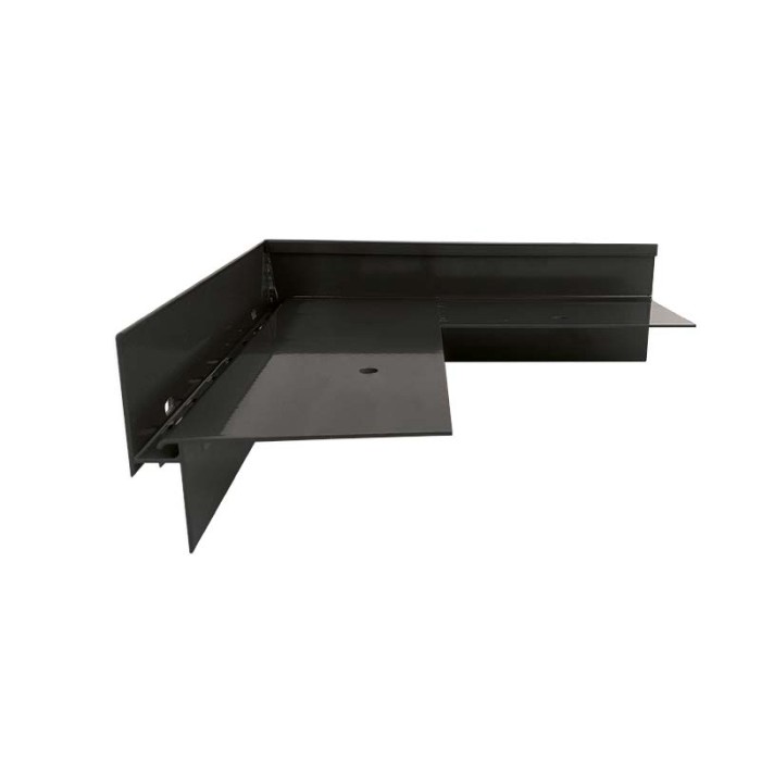 Narożnik zewnętrzny 90 stopni W35+ do łączenia profili W35+ z W35B Grafit RAL 7024 PRAWY