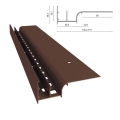Profil okapowy W20 do tarasów wentylowanych / podniesionych Renoplast Brąz RAL 8019