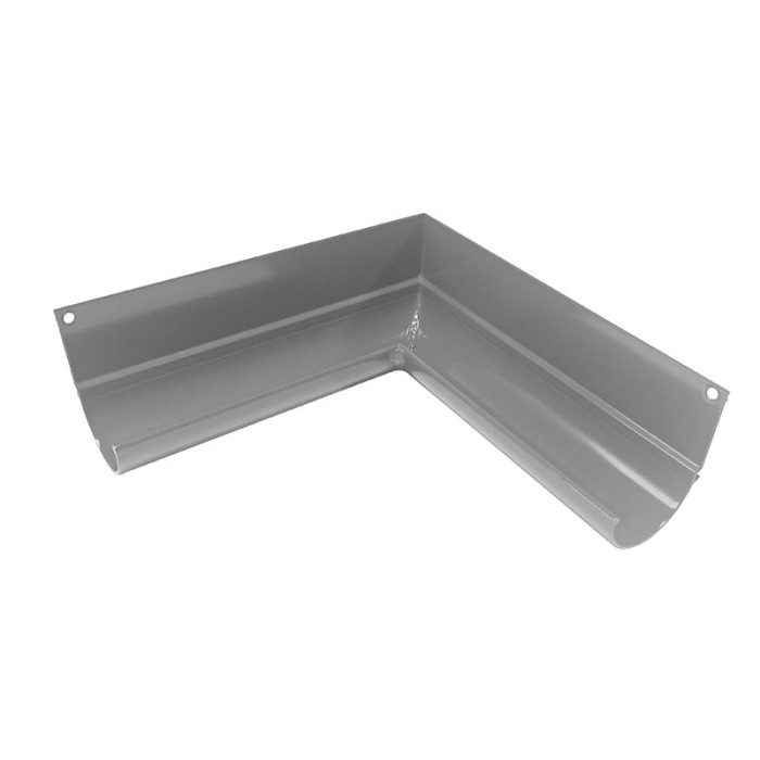 Narożnik wewnętrzny 90 stopni do rynny R50 Renoplast Szary RAL 7037