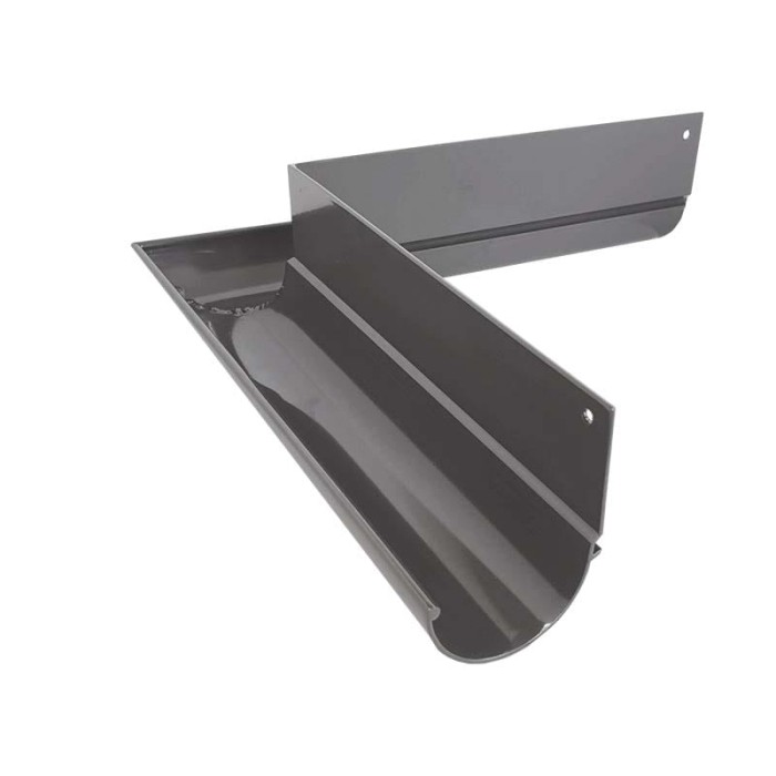 Narożnik zewnętrzy 90 stopni do rynny R50 Renoplast Brąz RAL 8019