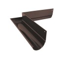 Narożnik zewnętrzy 90 stopni do rynny R50 Renoplast Brąz RAL 8019
