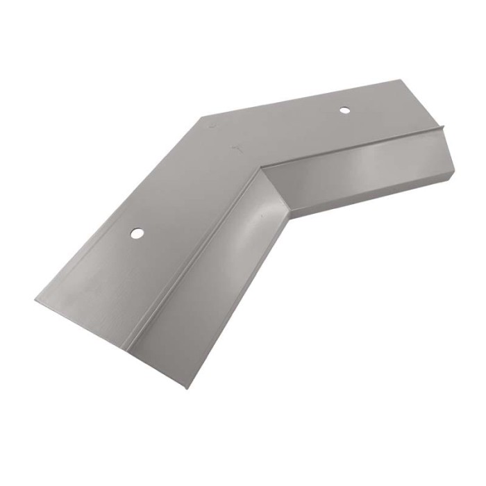 Narożnik wewnętrzny 135 stopni do profili K10 Szary RAL 7037