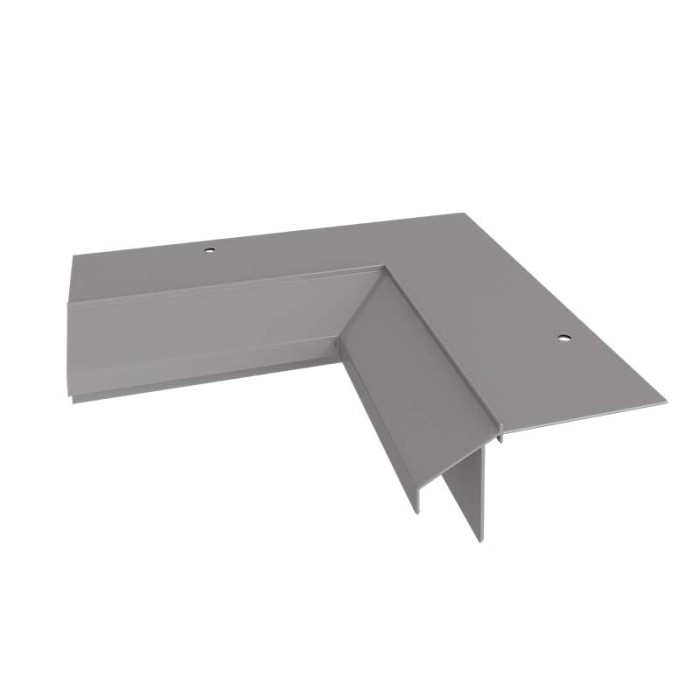 Narożnik wewnętrzny 90 stopni do profili K10R Renoplast Szary RAL 7037
