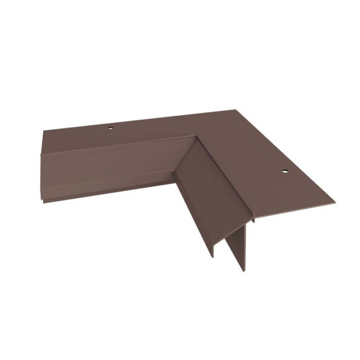 Narożnik wewnętrzny 90 stopni do profili K10R Renoplast Brąz RAL 8019