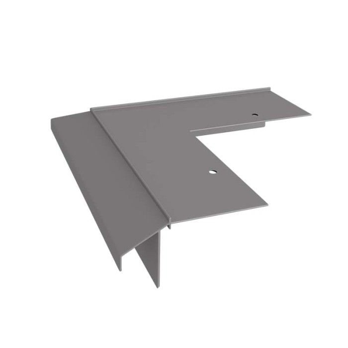 Narożnik zewnętrzny 90 stopni do profili K10R Renoplast Szary RAL 7037