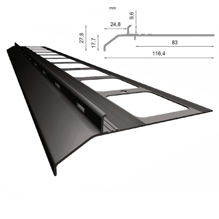 Profil okapowy K20 Renoplast Grafit RAL 7024