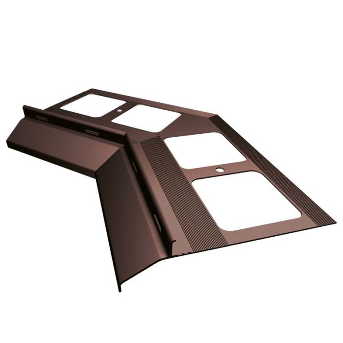 Narożnik wewnętrzny 135 stopni do profili K20 Brąz RAL 8019