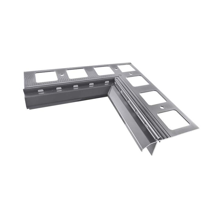 Narożnik wewnętrzny 90 stopni do profili K20R Szary RAL 7037