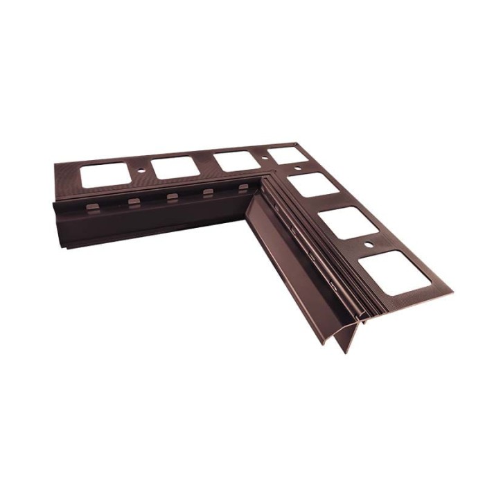 Narożnik wewnętrzny 90 stopni do profili K20R Brąz RAL 8019