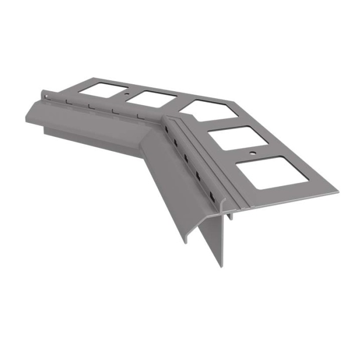 Narożnik wewnętrzny 135 stopni do profili K20R Szary RAL 7037