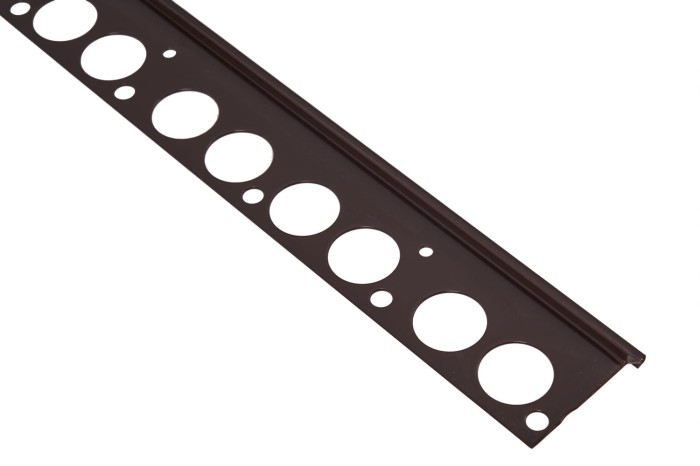 Profil schodowy V do żywicy typy kamienny dywan Brąz RAL 8019 Renoplast