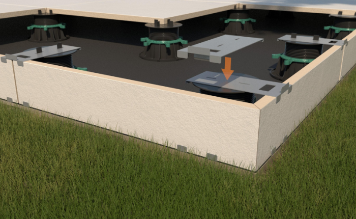 Klips dolny i górny do wsporników Renopad PRO