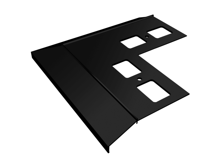 Narożnik zewnętrzny 90 do profili K100 Renoplast Czarny RAL 9005