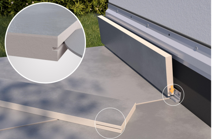 Ukryty klips schodowy dolny Renoplast