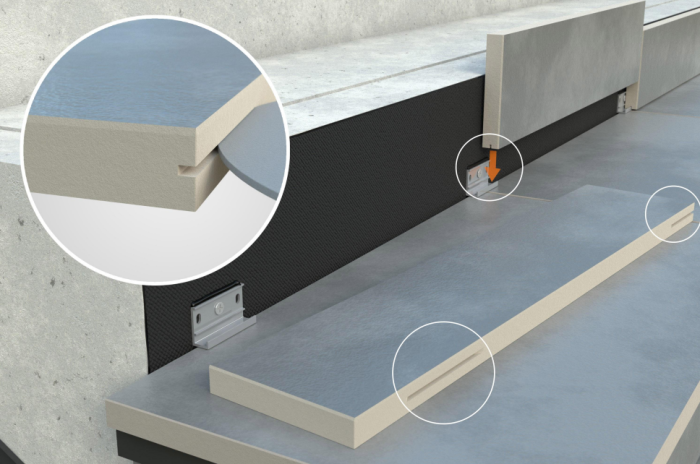 Ukryty klips schodowy dolny Renoplast