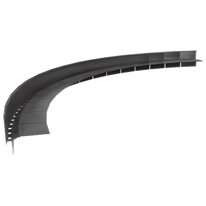 Łuk okapowy nacinany W60 Renoplast Grafit RAL 7024